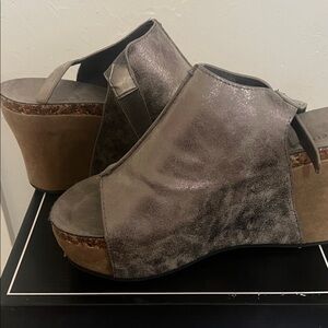 Stylish Silver Wedge Sandals